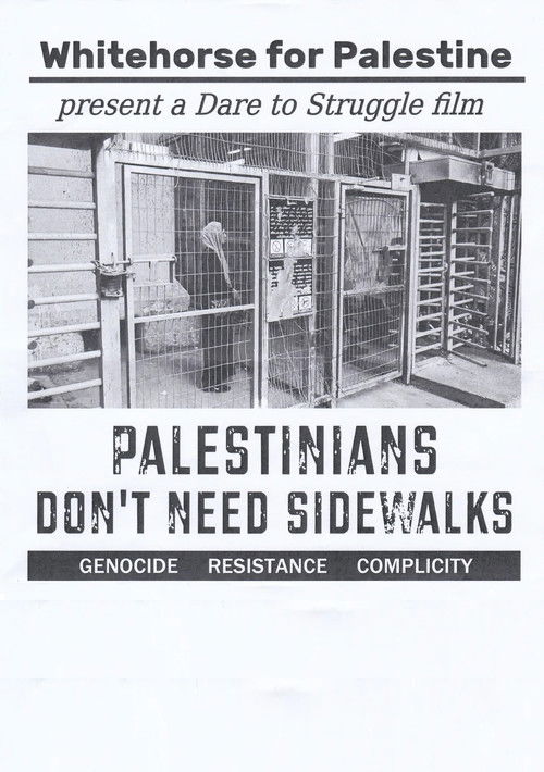 Palestinians Don't Need Sidewalks