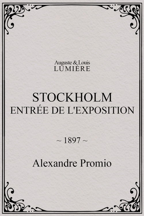 Stockholm, entrée de l'exposition